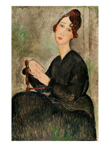 Portrait of Dedie Hayden, 1918 - Amedeo Modigliani Paintings